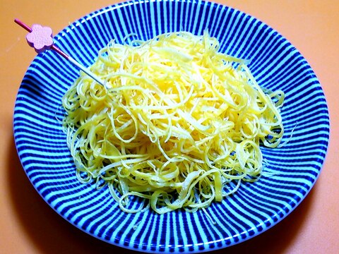 破れにくい薄焼き卵で キレイな錦糸卵 レシピ 作り方 By おにぎり かーか 楽天レシピ